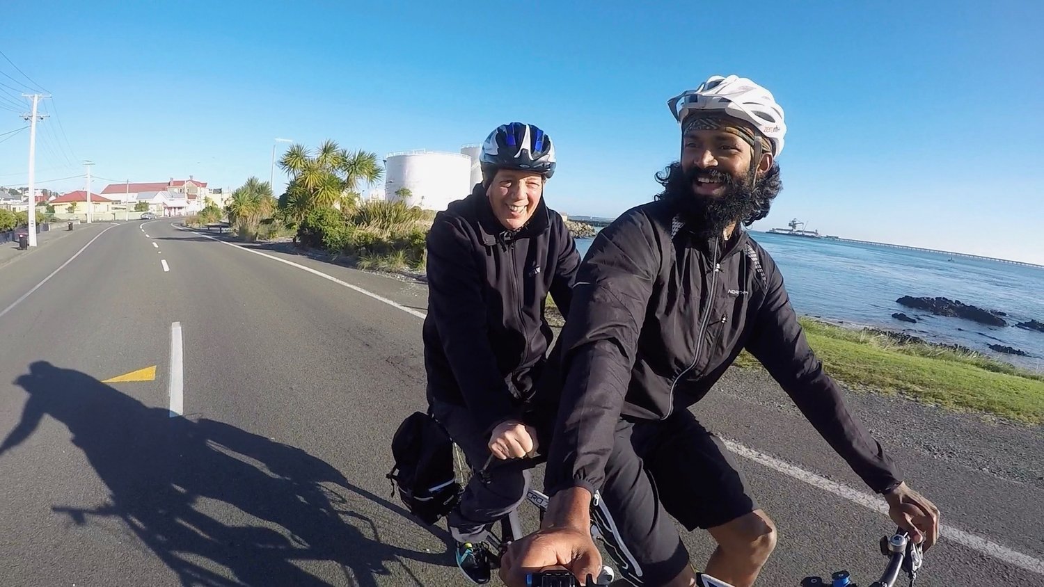 Naresh with Tim Shadbolt